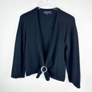 Jones New York Signature Womens Black Cardigan‎ XL Rayon/Nylon Blend